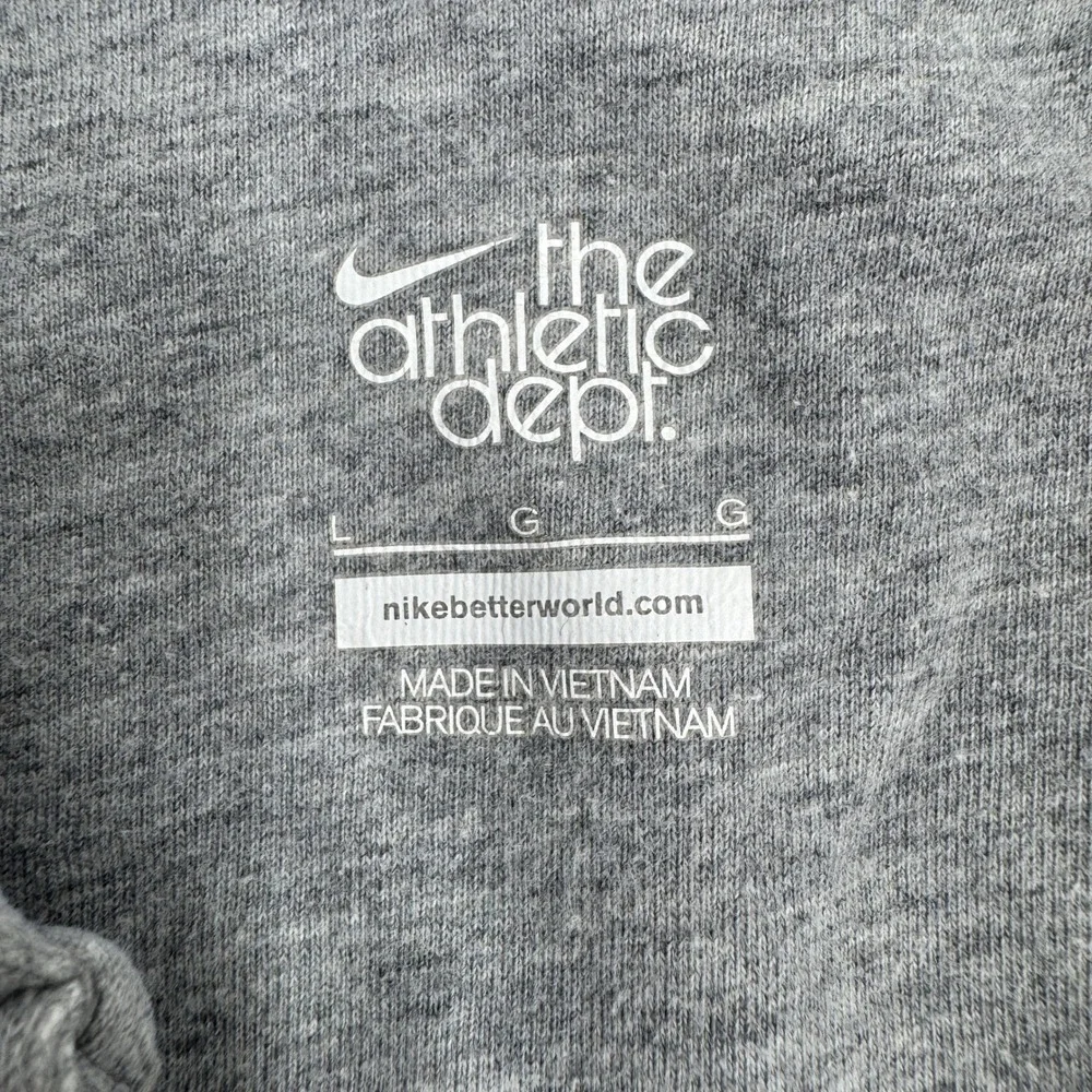Nike‎ Athletic Dept Hooded Varsity Jacket Mens Large Grey Snap 521482-063